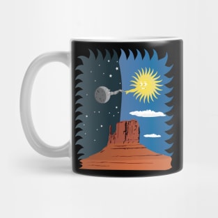 Sun and Moon Red Rock Arizona Mug